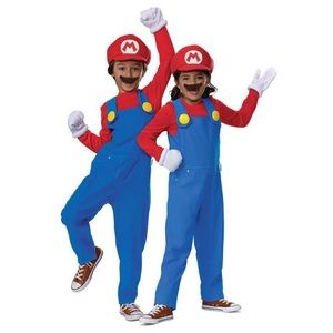 Kid's Super Mario Bros Premium Mario Costume Size: M (7-8 YEARS)